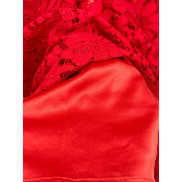 Finity NWT red lacy dress size 6 - Picture 7 of 9